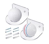 Supporto a parete per palline trasparenti - Supporto per paline in acrilico di piccole dimensioni Set di 2 supporti a parete, comodi per organizzare le collezioni | Esposizione di palline commemorati