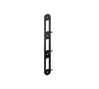 Supporto a parete per smerigliatrice angolare a 3 livelli per dischi da taglio standard, 42 cm x 5,1 cm, organizer per utensili in metallo con finitura antiruggine, nero (1 pezzo)