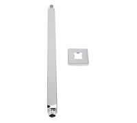 Supporto a Parete per Tubo Doccia con Braccio Superiore Quadrato in Acciaio Inossidabile per Soffione Doccia a Soffitto per Bagno Cromato G1/2 Design Ergonomico (16 pollici)