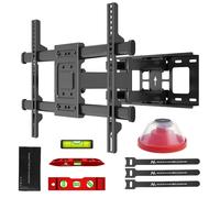 Supporto TV Maclean, VESA max 600x400, 32-85", 60 kg, regolazione angolo orizzontale e verticale, profilo 65-390 mm, nero, MC-789