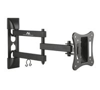 Maclean Supporto da parete TV MC-719 13-27" VESA 50x50/100x100 15 kg Inclinabile -20/+20° 180° Nero