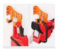 Supporto a parete regolabile per motosega con cuscinetti in metallo resistente e