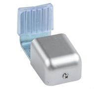 Supporto a parete regolabile per porta da fienile guida a pavimento con rullo inferiore per porte scorrevoli, tra cui metallo in legno e tipi di porte automatiche (L)