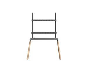Supporto a Pavimento - GEMBIRD - GMB-Audio - Nero/Legno - Altezza Regolabile - 55'' a 86''