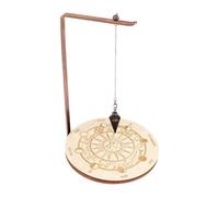 Supporto a Pendolo in Legno - Porta di cristals in Fase Luna Rotante con Vassoio, organizzatore di Stregoneria per Pietre e Gioielli | Rack di divinazione mistica per guarigione Spirituale, meditazio