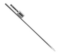 Supporto a Picchetto per Bandiere in Acciaio Inox Cuscinetto a Manicotto | Argento, per Aste Sezionali e Pali, Installazione Semplice, Base Stabile Stile Casuale