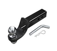 Supporto a sfera con linguetta per gancio di traino da 2 pollici con sfera di traino e perno di traino Parti per camper Accessori per camper per auto Componenti per roulotte(Set With Ball 2 Inch)