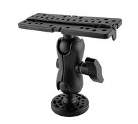 Supporto a sfera rotante a 360° per kayak, canoa, zattera e uso marino, robusta piastra di montaggio di marino per ecoscandaglie, Lowrance Fish Finder
