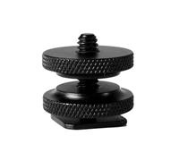 Supporto a slitta a caldo per fotocamera in alluminio a 1/4 "Adattatore a vite per treppiede Flash Mount per accessori per microfono fotocamera