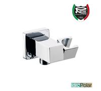 SUPPORTO A SNODO INCASSO SQUADRATO CON PRESA ACQUA PER DOCCIA DOCCETTA REMER