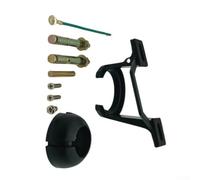 Supporto a soffitto inclinato, ventilatore da soffitto fino a 45°, stabile in lega di zinco, supporto per ventilatore da soffitto, nero, robusto, adattatore per tetto inclinato, soggiorno, set di