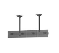 Supporto a soffitto Kimex 031-4432K1 per 4 schermi da 32″ VESA 100x100, altezza 100 cm