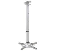 Techly Supporto a soffitto per proiettori 301566 – Professionale estensibile 60-102 cm – Silver
