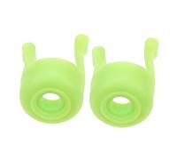 Supporto a Spirale per Flaconi di Collirio, 2 Pezzi in Silicone Verde | Guida per Gocce Accurate e Pratiche, Accessorio Domestico, Design Affidabile, Due Supporti Compatti