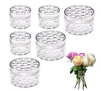 Supporto a spirale trasparente per fiori, Spiral Ikebana Stem Holder- 6 Ikebana circolare in plastica trasparente per l'arte del fiore fai-da-te, puntaspilli a spirale ideale per casa e(2 dimensioni