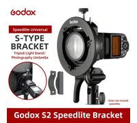 Supporto a staffa di tipo S Godox S2 con attacco Bowens per Flash Speedlite Godox V1, V860II, AD200, AD400PRO, per softbox e snoot ABS