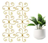 Supporto a stelo, supporto per gambo delle piante - Arredi in gamba per le piante d'appartamento | Stabilizzatore in metallo per giardino esterno per esterni Monstera Bonsai Care, set di 6 accessori p