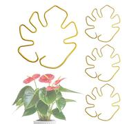Supporto a Stelo vegetale | Insieme di 4 Supporti per Arrampicata per Monstera, ortensie, pomodori, Rose Anelli traliccili Domestici e Giardino usano Clip in Alluminio durevoli da Fiori Esterni