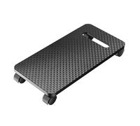 Supporto a torre da tavolo con ruota del freno e alzate per prevenire gli schizzi alla moda in fibre di carbonio look base regolabile per computer