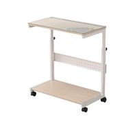 Supporto a torre regolabile per PC con ruote, supporto per CPU a 2 livelli con carrello sotto la scrivania, cestino sospeso in metallo staccabile, carico massimo 60 kg, per moquette da casa e ufficio