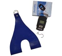 Supporto a tracolla con scala - Gallo in nylon caricabile da 35 kg di carica, display anti-truscolo, per pesare polli, sollevamento di piccoli animali, agricoltura, per la produzione