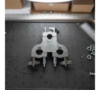 Supporto a Tre Fori Finitura Metallizzata Triplo Compatto