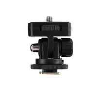 Supporto a triangolo con vite da 1/4", attacco a slitta fredda per treppiede, accessorio fotografico per fotocamere DSLR, smartphone, monitor, mirino per riprese dal basso, adattatore a slitta calda/f