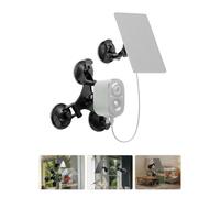 Supporto a tripla ventosa per fotocamera e una ventosa per pannello solare | Con testa a sfera a 360 gradi, vite da 0,25 "-20, adatta per Bird Cam, telecamere di sicurezza, monitor e altro, per finestre