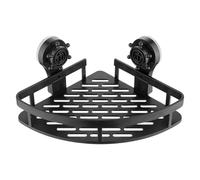 Supporto a ventosa angolare - supporto angolare da parete | supporto portaoggetti per doccia triangolo a ventosa | cestino portaoggetti rimovibile, antiruggine, ripiano angolare di grande capa