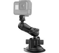 Supporto a ventosa Ram Twist-Lock con adattatore per action cam - Medio