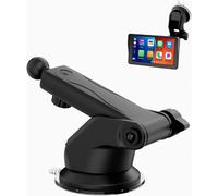 Supporto a ventosa, supporto universale flessibile con snodo sferico da 17 mm per finestrino, supporto per telefono auto, cruscotto e monito