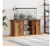 vidaXL Aquariumstandaard 121x41x58 cm bewerkt hout oud houtkleurig