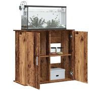 vidaXL Aquariumstandaard 81x36x73 cm bewerkt hout oud houtkleurig
