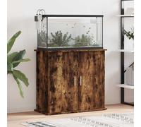 Supporto Acquario 81x36x73 cm in Legno Multistrato Rovere Fumo