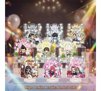 Supporto acrilico di Blue Lock - Yoichi, Isagi, Bachira, Rin, Nagi, Seishiro, figura anime da scrivania, decorazione carina da collezione, regalo per fan Serratura blu 10cm01-1,Serratura blu 10cm01-2,