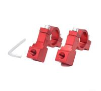 Supporto Action Cam per moto 360° Rotazione Regolabile Supporto(2PCS red) | Lega alluminio robusta, foro 8mm per preciso, installazione per facile, per moto elettriche, vivaci