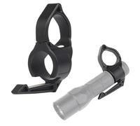 Supporto ad Anello for Torcia Tattica con Clip da Tasca for Molte Luci da 1 Pollice di Diametro(Black)