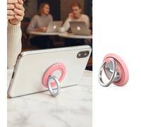 Supporto ad anello per telefono per smartphone, accessorio per telefono per visualizzazione da scrivania e attacco posteriore, anello compatto (rosa)