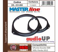 Supporti altoparlanti adattatori diametro 165 mm. Coppia adattatori anteriori. Vedi compatibilità nella sezione "DESCRIZIONE ARTICOLO"