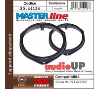 Supporto adattatore altoparlanti 165mm OPEL Corsa 1993 > 2006 COPPIA ANTERIORI