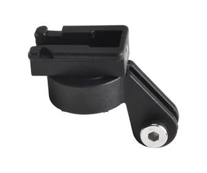 Supporto adattatore per fanale anteriore, in plastica, nero | Questo adattatore garantisce una connessione stabile tra la luce anteriore e il supporto del computer della bicicletta.