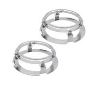 supporto adattatore Staffa di montaggio per faro anteriore universale rotonda da 5 3/4" (5,75 pollici) per motocicletta. Anello di montaggio per faro anteriore. faro per lampadina(2PCS silver)