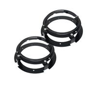 supporto adattatore Staffa di montaggio per faro anteriore universale rotonda da 5 3/4" (5,75 pollici) per motocicletta. Anello di montaggio per faro anteriore. faro per lampadina(2PC Black)