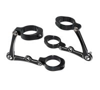 supporto adattatore Supporto per faro anteriore per tubo forcella CNC da 39 mm-41 mm per moto, adatto per Harley Touring, Sportster, Dyna, Chopper, Bobber Staffe Supporto Faretti(A)