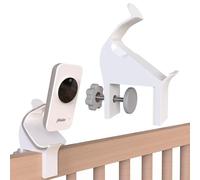 Supporto adatto per Alecto DVM-71 - Supporto per baby monitor - Versione 2 - Per bordo del letto da 10 a 42 mm, adatto per Ikea Sniglar