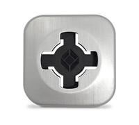 Supporto adesivo Cube X-Guard femmina metallo spazzolato