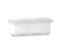 Supporto adesivo da parete per spazzolino da denti per organizer da bagno con risparmio di spazio per articoli da toeletta Rack di stoccaggio per spazzolino da denti salvaspazio
