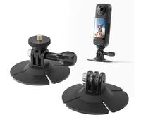 Supporto adesivo flessibile compatibile con action cam DJI/Insta360, supporto adesivo per casco con asta a vite e connettore a vite da 1/4", staffa di montaggio adattatore per fotocamera sportiva