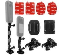 Supporto adesivo flessibile Go Pro per Insta 360 X4 X3 X2 X RS R, kit di accessori per montaggio su casco con fibbia compatibile con Hero 12 e DJI Osmo Action