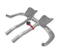 Supporto Aero Bars per Garmin Edge, compatibile con computer GPS da bicicletta, Wahoo, Bryton, Cateye, GoPro Full Range e torcia elettrica (rosso)
